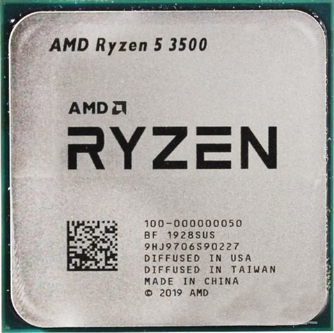 CPU AMD Ryzen 5 3500 CPU AMD Ryzen 5 3500 AM4 CPU Processor R5 3500 3.6GHz 6 Cores 6T